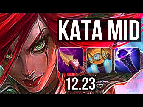 KATARINA vs AKALI (MID) | Rank 5 Kata, 7 solo kills, 1.8M mastery | EUW Grandmaster | 12.23