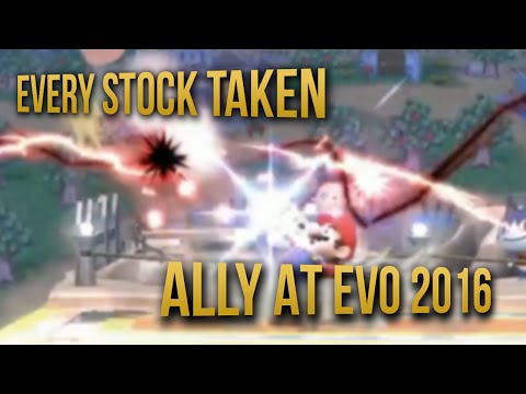 Every Stock Taken by Ally at EVO 2016 Top 32 | Smash 4