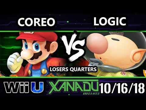 S@X 272 Smash 4 - Coreo (Mario) Vs. VGBC | Logic (Olimar) - Wii U Losers Quarters