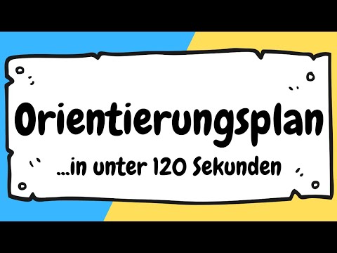 Orientierungsplan und Bildungsplan in der Pädagogik in unter 120 Sekunden erklärt | ERZIEHERKANAL