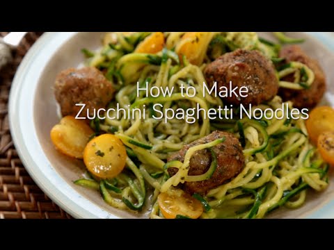 How to Make Zucchini Spaghetti Noodles