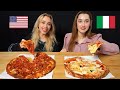 [AMERICA vs ITALIA] People Try Each Other's Pizza!! MARGHERITA, PEPPERONI