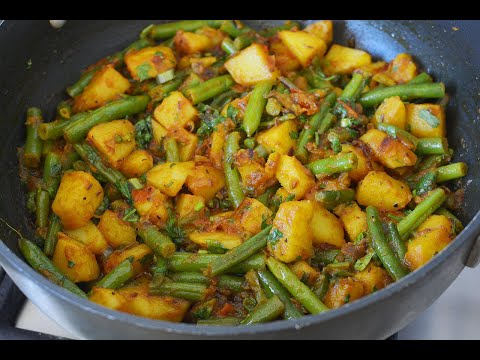 GREEN BEANS AND POTATO FRY / VEGAN RECIPES / EASY RECIPIES