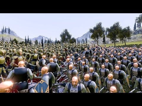 18 000 Elf Warrior No Shields VS 20 000 Dwarven Captains- UEBS 2 - Ultimate Epic Battle Simulator 2