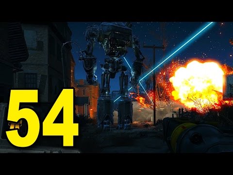 Fallout 4 - Part 54 - 40FT LASER BEAM NUKE ROBOT! (Let's Play / Walkthrough / Gameplay)
