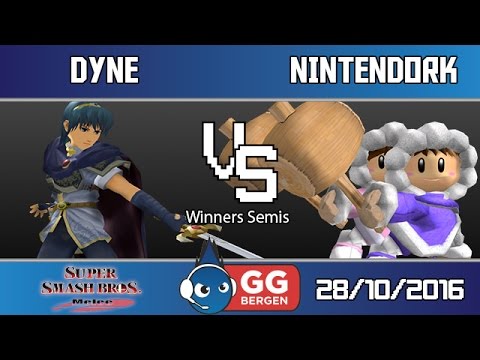 GG Bergen FS XII - Dyne (Marth) vs. NintendOrk (Ice Climbers) - Winners Semis - Melee