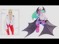 Night Warriors Darkstalkers Revenge Morrigan Arcade Ladder