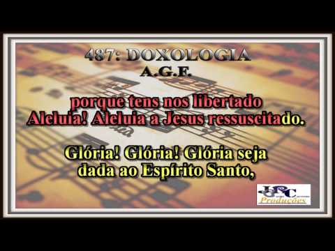 Harpa Cristã - 487   Doxologia Karaoke/playback