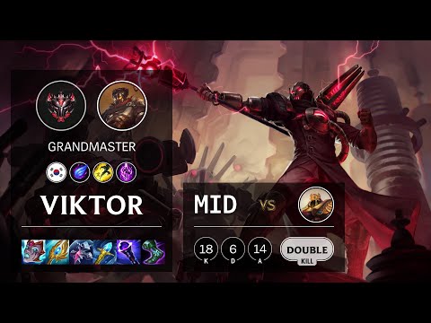 Viktor Mid vs Azir - KR Grandmaster Patch 11.4