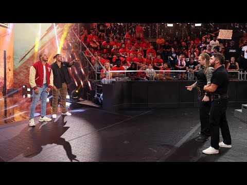 Bronco Nima & Lucien Price Showed Up to Confront Gallus on NXT (Jul. 11, 2023)