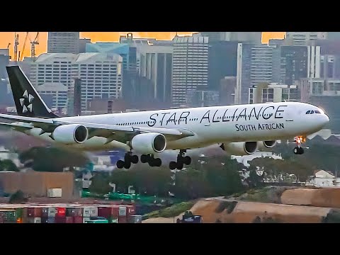 30 BIG PLANES Landing From CLOSE UP | Sydney Airport Plane Spotting | A380 747 A350 777 A340 767