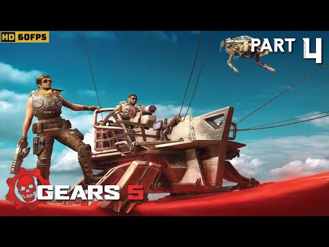 GEARS 5 Gameplay Walkthrough Part 4 (No Commentary) - Red Desert Storm (GEARS OF WAR 5)