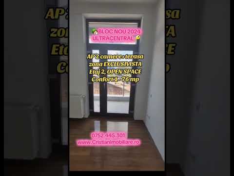 VEZI VIDEO! Bloc Nou 2024 Faleza Dunarii 2 camere+terasa 76 mp — Video