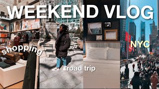 WEEKEND VLOG | trip to philly, shopping in nyc, road trip + more