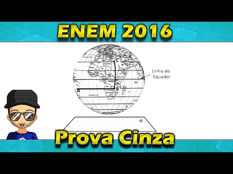 Questão 145 Resolvida Enem 2016 Prova Cinza Gabarito Projeção Ortogonal