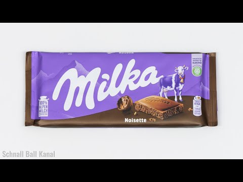 Unboxing German Foods: Milka - Noisette - Schokolade - Chocolate - 100g Pack - 8K (4320p) UHD Video