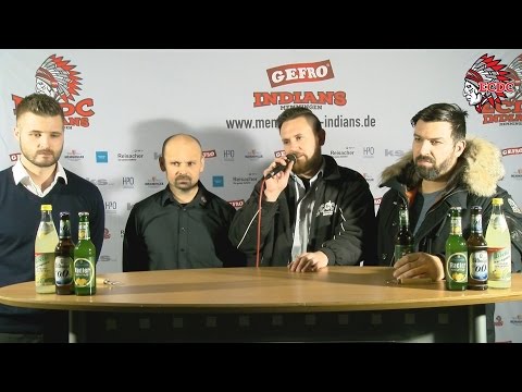 16. Spieltag BEL 2016/17 - ECDC Memmingen - TSV Erding - Pressekonferenz
