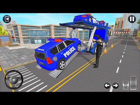 US Police Robot Car Transporter Plane Simulator - Android Gameplay