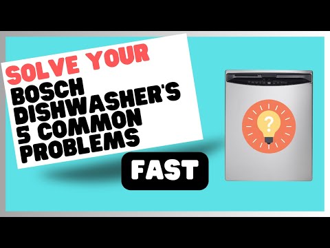 Bosch Dishwasher Problem Solving