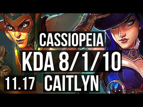 CASSIOPEIA & Ashe vs CAITLYN & Xerath (ADC) | 8/1/10, 69% winrate, Dominating | BR Master | v11.17