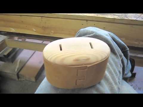 birch bark pack and making a bark butter container