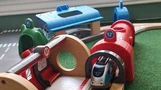 BRIO Trains, Toy Vehicles, Tunnel, Boat Crane, Wooden Train, Railway Toys Unboxing for Kids, ASRM