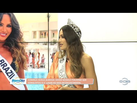 Cecília Almeida, modelo piauiense, conquista 3º lugar no Miss Intercontinental 21 10 2022
