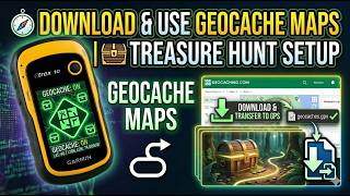 How to Download & Use Geocache Maps on Garmin eTrex 10 | Beginner Step-by-Step Tutorial