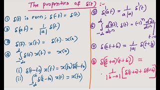 8 . BASICS (PROPERTIES OF DELTA FUNCTION)