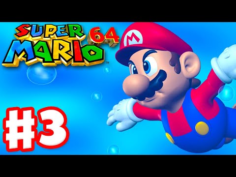 Super Mario 64 - Gameplay Walkthrough Part 3 - Jolly Roger Bay 100% (Super Mario 3D All Stars)