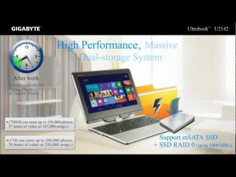GIGABYTE 11.6" Convertible Ultrabook⢠U2142