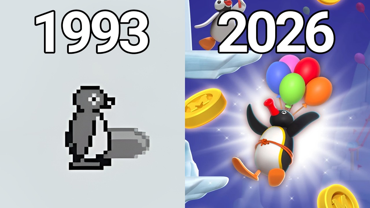 Evolution of Pingu "Noot Noot" Games (1993-2026)