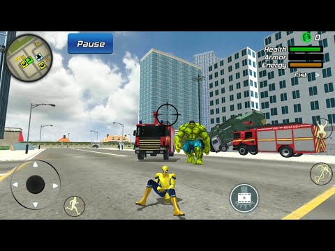 Flying Spider Rope Hero City Battle | Spider Hero Crime City Mission - Android GamePlay