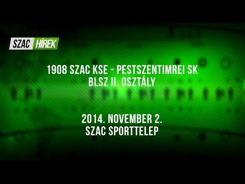 1908 SZAC KSE - Pestszentimrei SK (1:0) 2014.11.02.