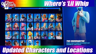 How to Find Evie, Panther, The Underwriter & Beach Bomber - BONUS - Where's 'Lil Whip - Fortnite