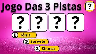 Você Tem 3 Pistas Para Acertar Qual é a Palavra #jogodas3pistas #quiz #adivinheapalavra