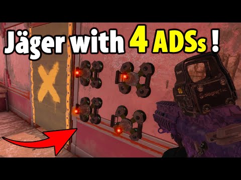 Jäger with * 4 ADSs * ! ( Active Defense Systems ) | How Pro Players Spawn Peek - Rainbow Six Siege