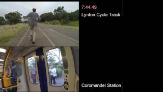 Racing the train - Pinera to Lynton