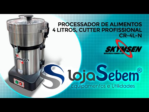 Cutter Preparador de Alimentos Inox 4L Skymsen - CR 4L