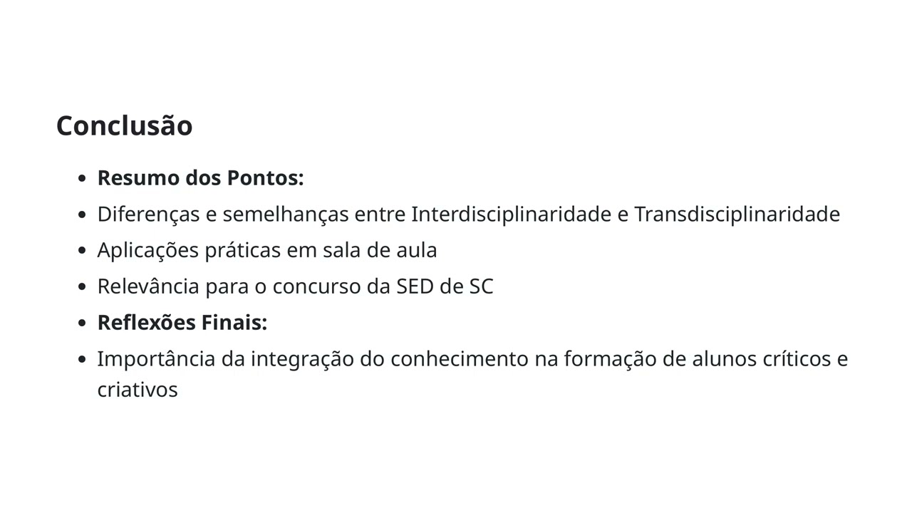 Aula 12 CG Interdisciplinaridade e Transdisciplinaridade - SED SC