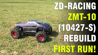 ZD Racing Thunder ZMT-10 (10427-S/9106) Rebuild-First Run, 3S Lipo