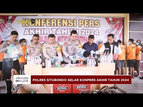 PRESISI UPDATE: POLRES SITUBONDO GELAR KONPERS AKHIR TAHUN 2024 02/01/2025 22.00