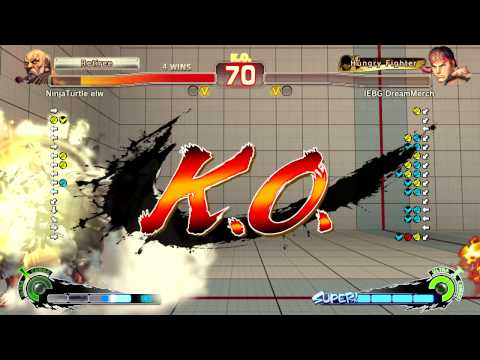 SSF4AE2012 Endless Matches IEBG DreamMerchant(Ryu) V.S NinjaTurtle elw (Gouken)