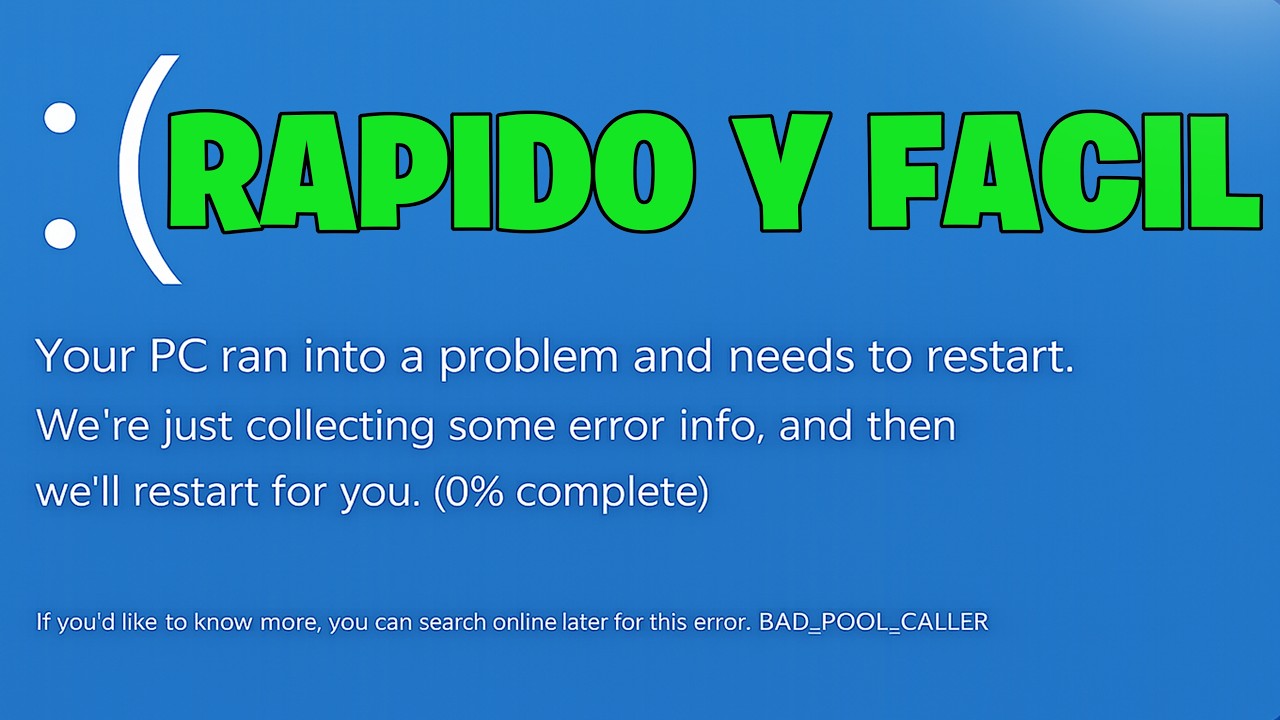 SOLUCIÓN: Pantalla Azul BAD POOL CALLER en Windows