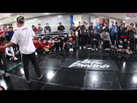 RUSH v JON / Bboy Top16 / KOD 2014 Korea 1 on 1 Chungju / Allthatbreak.com