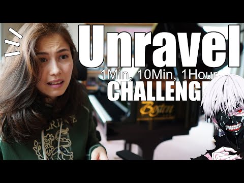 Animenz Unravel Tokyo Ghoul Piano 1Min, 10Min, 1Hour Challenge