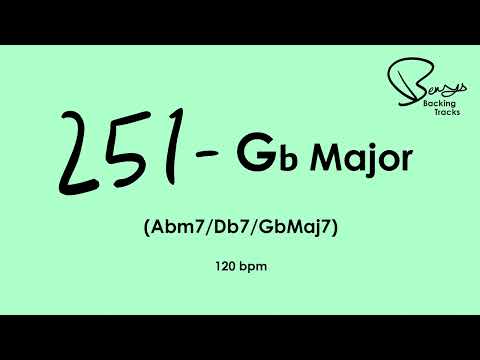 251 Gb Major Jazz Backing Track - 120 bpm