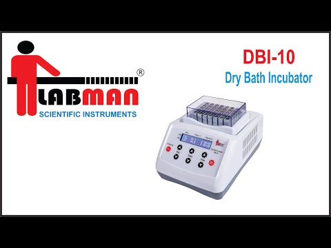 White Dry Bath Incubator,DBI10 , LABMAN, Size: 270 X 190 X 170