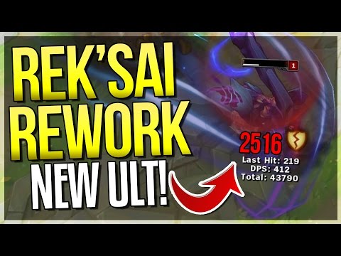 NEW REK'SAI REWORK! New Assassin/Execute Ultimate!? - League of Legends