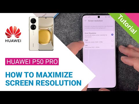 Huawei P50 Pro - How to maximize Screen Resolution • 📱 • ⎕ • ⬆️ • Tutorial